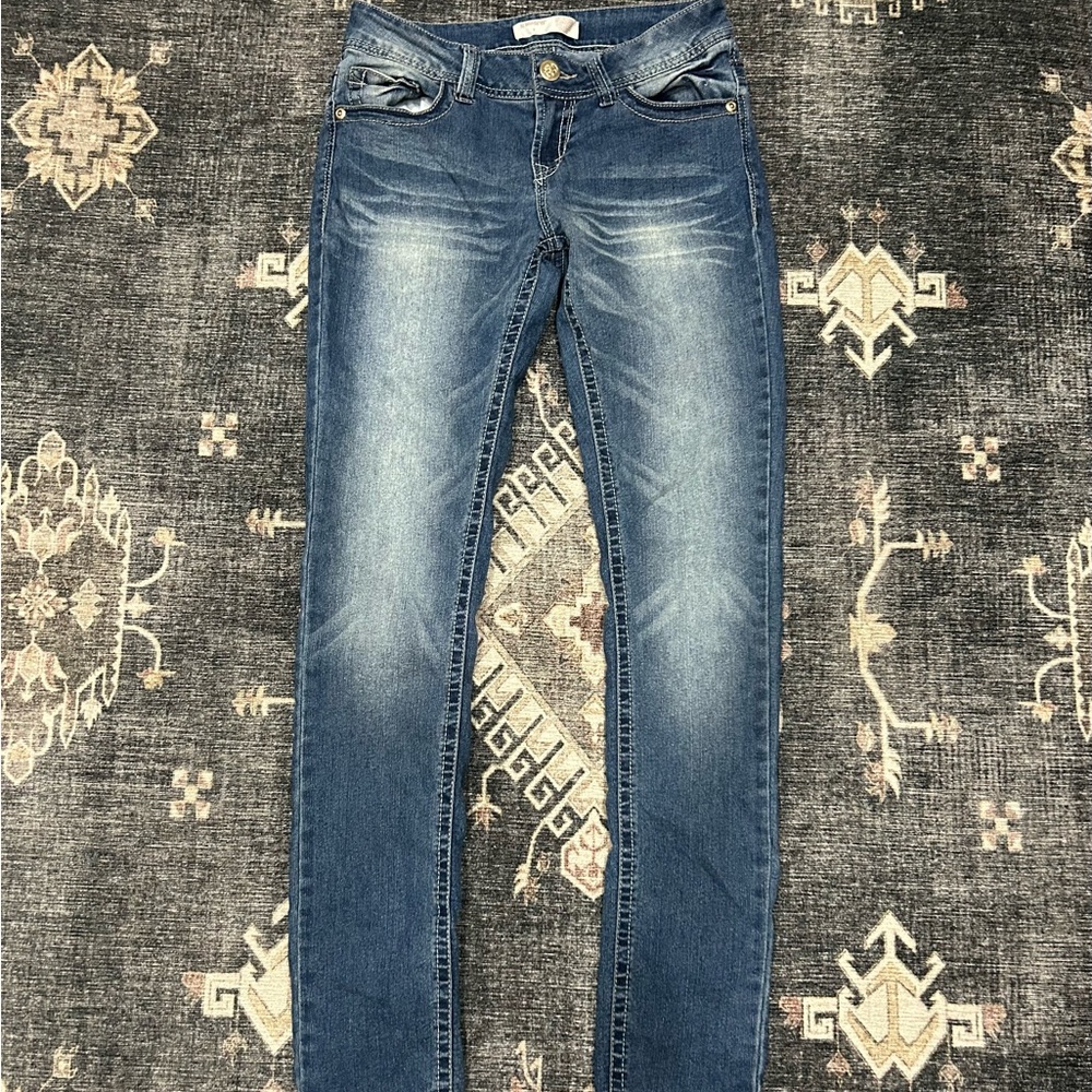 NO BOUNDARIES Y2K Back Pocket Design Pants